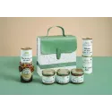Coffret gourmand « Belle journée » – Foie gras de canard, cou de canard, galantine, terrines artisanales et confitures