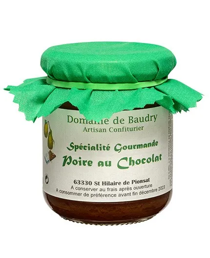 Spécialité gourmande poire au chocolat - Bocal 250g